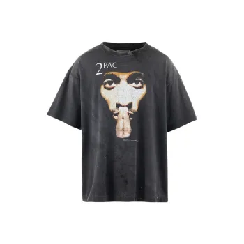 SAINT Mxxxxxx 2Pac Collaboration T Shirts Unisex Black