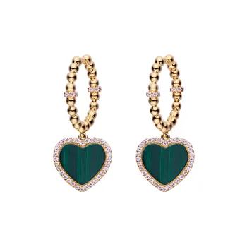 BLACK BY BLUE BRAVE 4B Brass Plated With 18K Gold Earrings Women's