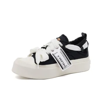 HR Height Increasing Low Top Casual Shoes Unisex Black