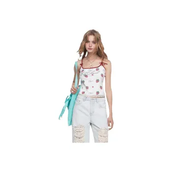 ELF SACK Camisole Women's Strawberry White Red