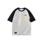 White Gray & Navy Blue