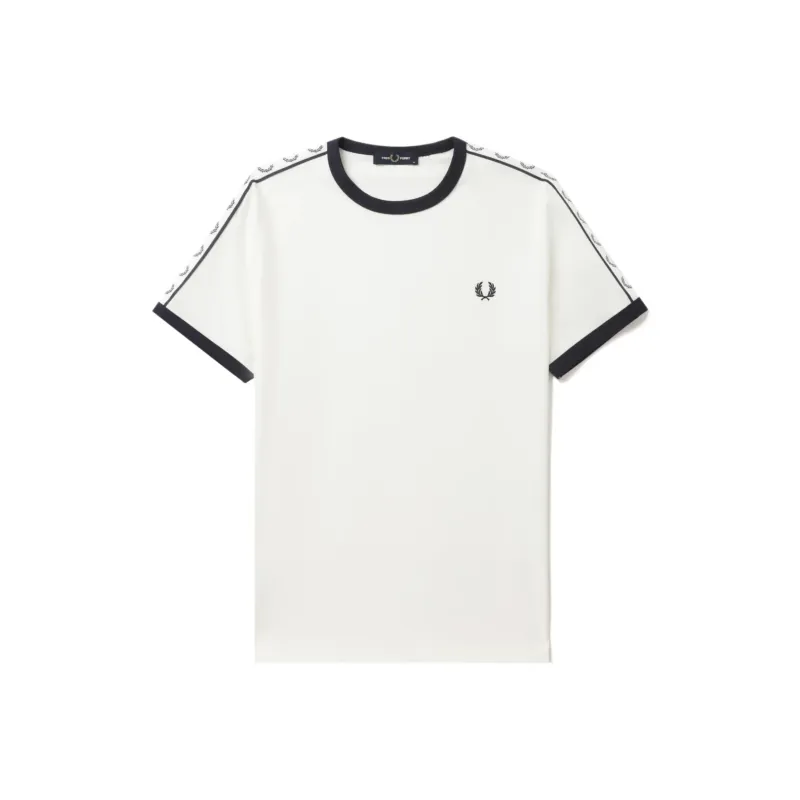 FRED PERRY Embroidered logo Crew neck T shirt-1