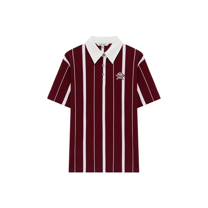 Teenie Weenie Polo Shirt Women's Burgundy-0