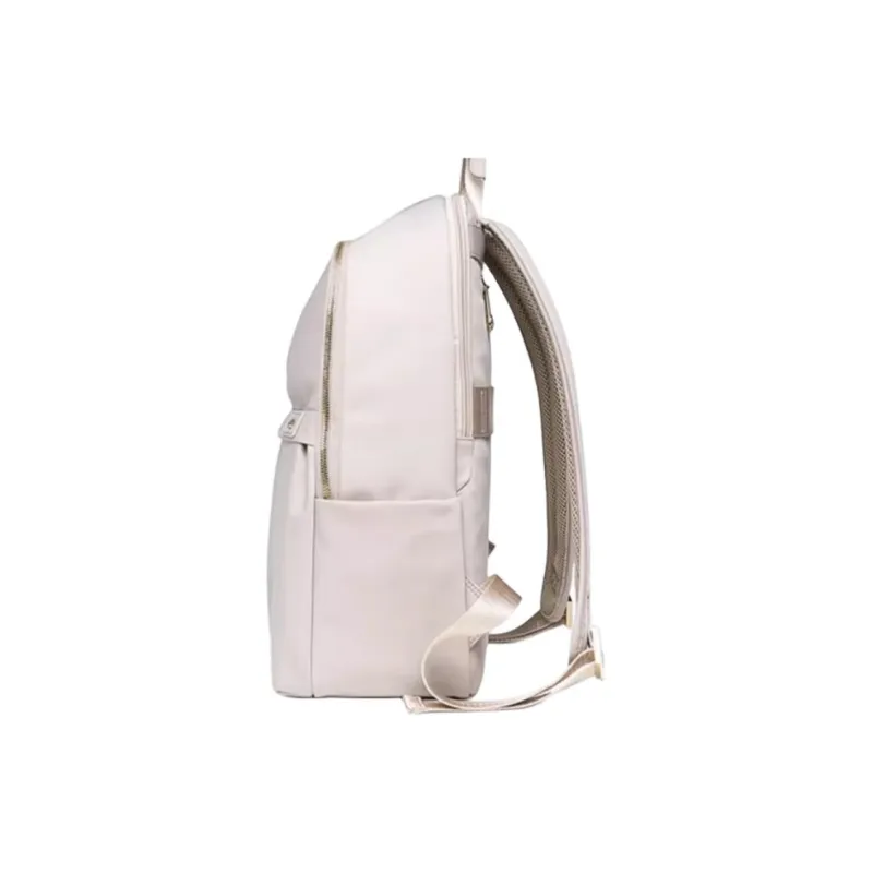 GOLDLION Fabric Backpack Medium Size Women's Black/Apricot-7
