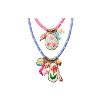 ZARA Ceramic, Zinc Acrylic, Steel Polyester, Steel Necklaces Women's Gold