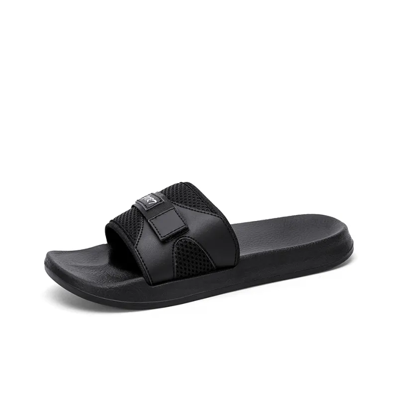 MESUCA Slip Resistant Odor Resistant Slide Slippers Men's Black-0