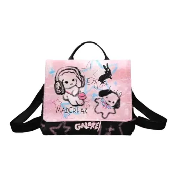 AOSONG Suede Technology Fabric Backpack Women's Pink
