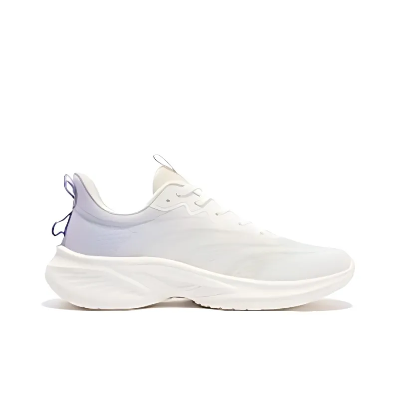 361° Cushioning, Wear Resistant Low Top Running Shoes Women's White Purple-1