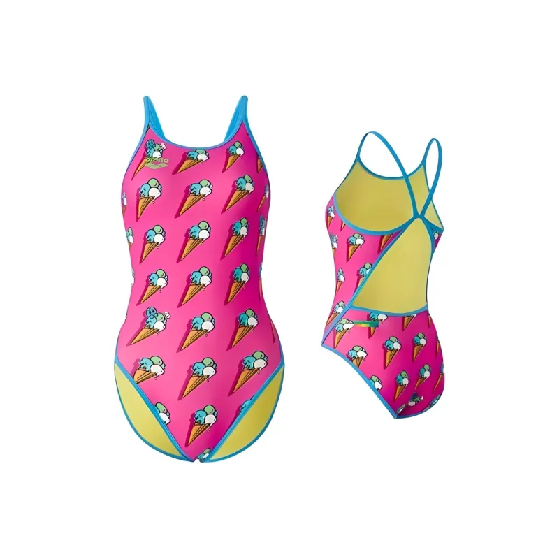 Arena One piece Swimsuit Low Elasticity Fabric, Consider 1 Size Up For First Time Wearers Women's-7