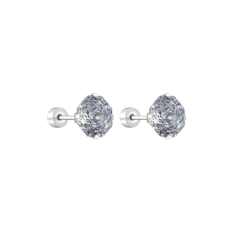 GUDUD Titanium Steel Stud Earrings Unisex-14