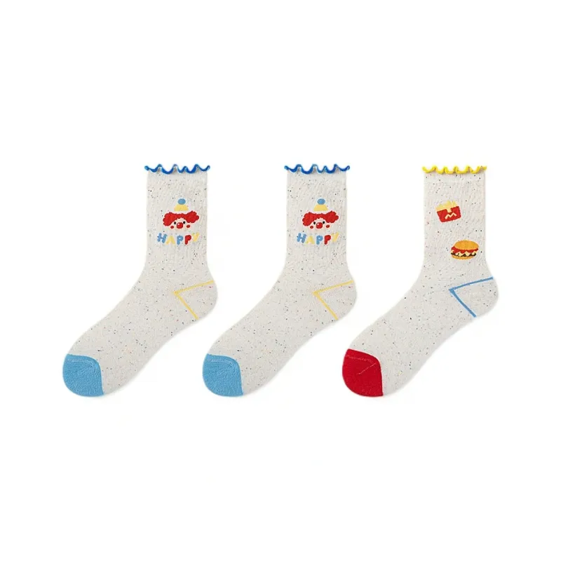 H YXIANG Mid Calf Socks Women's Combo Set-8