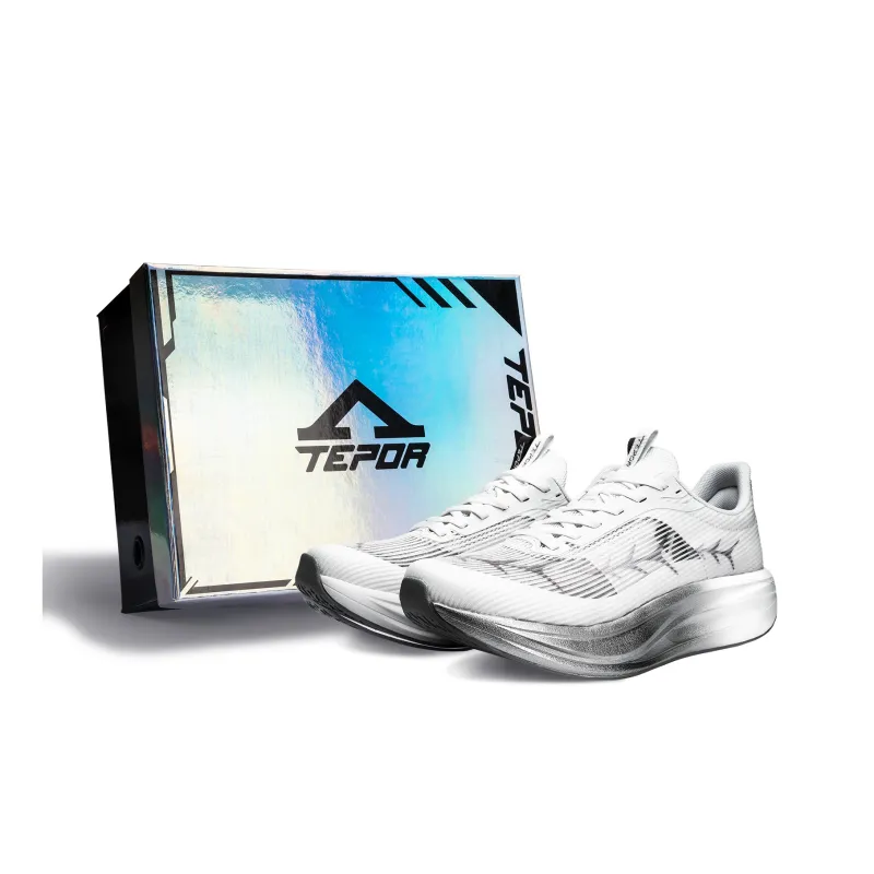 TEPOR Running Shoes Unisex Low Top Misty Blue/Dusk Cloud White/Gradient Black/Ice Blue Pink/Starburst Orange/Duorolan-8