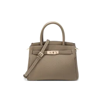 BELLE Cow Leather Birkin Bag, Shoulder Bag, Crossbody Bag, Handbag Medium Size Women's