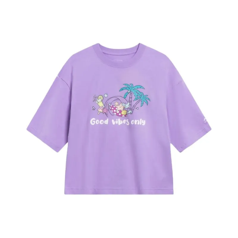 LiNing Sports Fashion Collection T Shirt Women's Vero Rose Purple-0