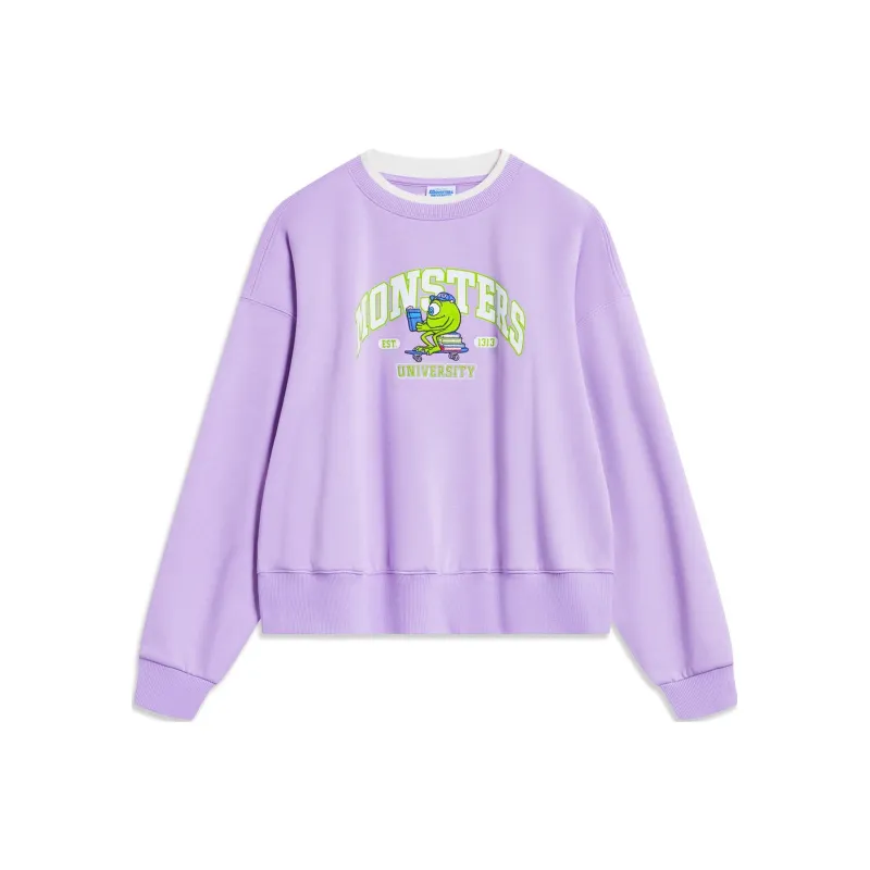 Disney X LINING Disney Sweatshirts Women's Vero Rose Purple-0