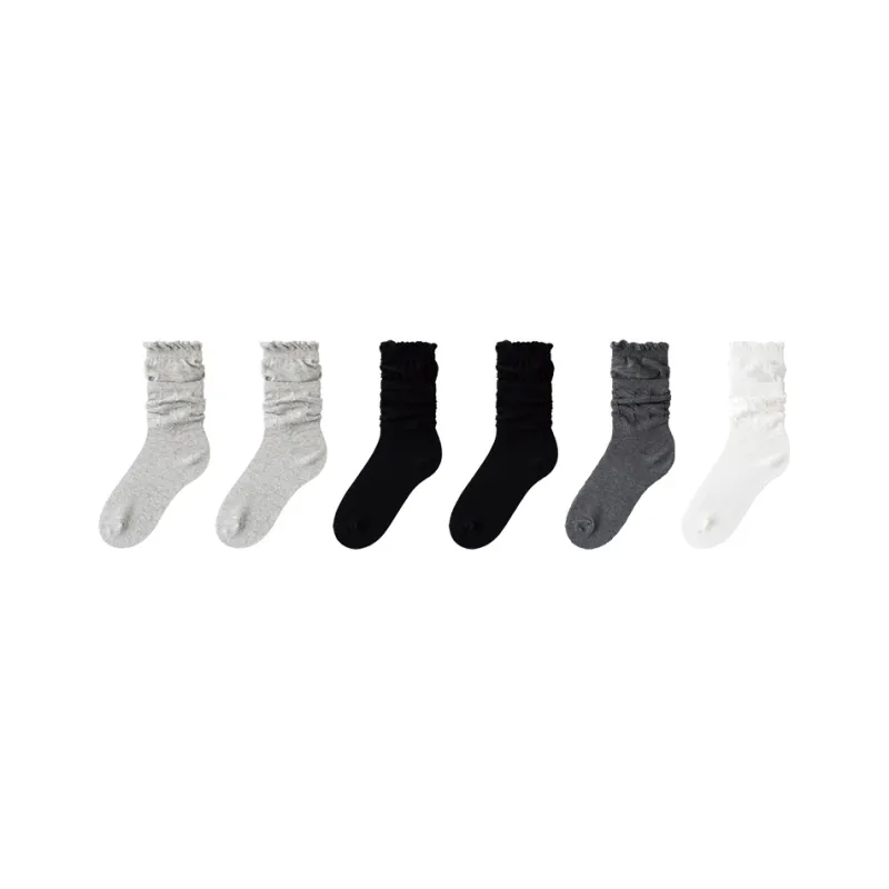 Cotton Gene Mid Calf Socks Women's Combo Set-53