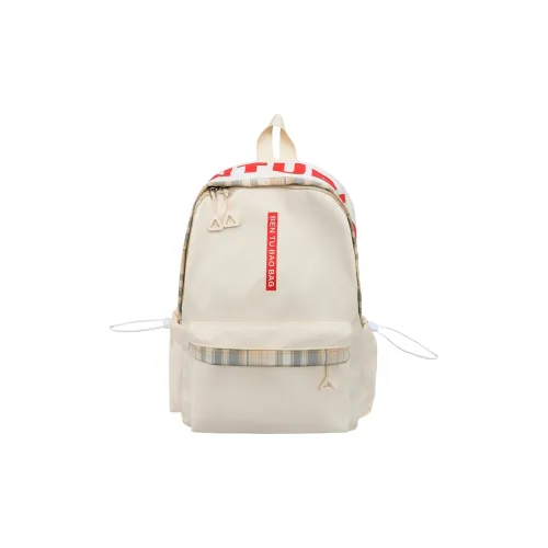 URBAN FOREST Nylon Backpack Unisex White/Black/Pink/Blue