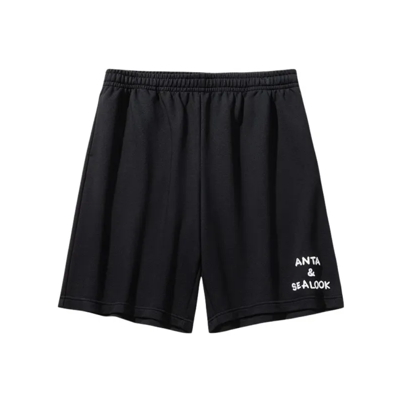 Anta x HAIBAOKANKAN,LIANMINGKUAN Life Collection Casual Shorts Men's Basic Black-0