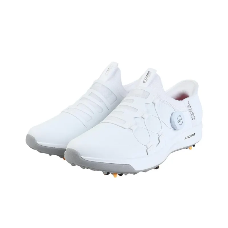 Skechers Go Golf Collection Anti Slip Wear Resistant Low Top Golf Shoes Men's White-2