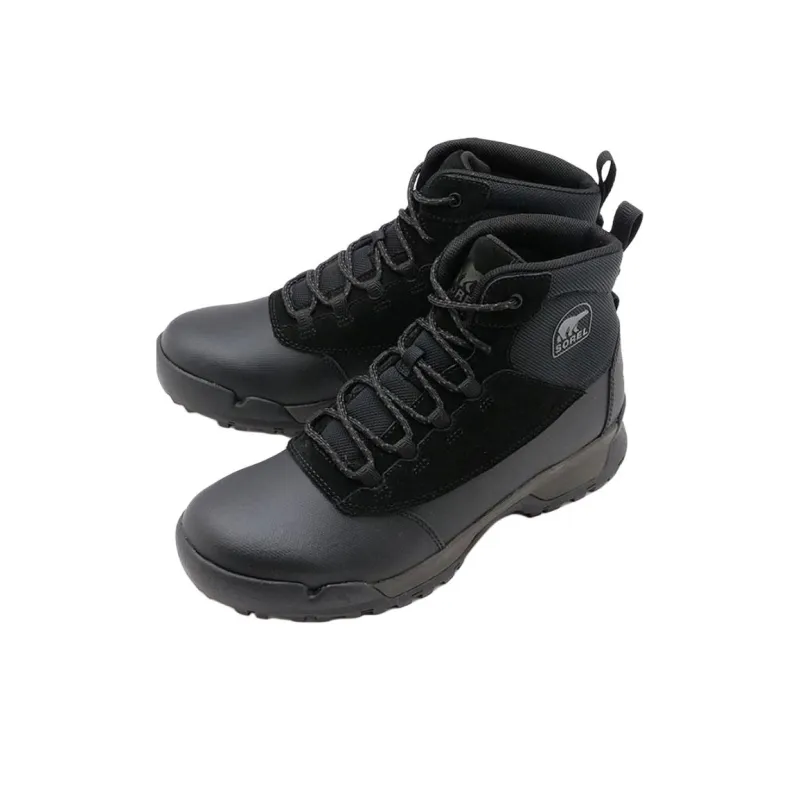 SOREL Buxton Light Lace Plus Short Outdoor Boots Men's Black-2