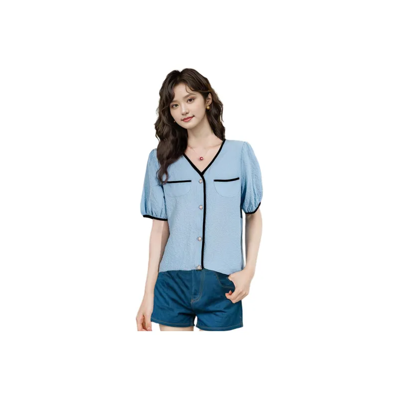 Wbwq Chiffon Shirts Women's Multiple Colors-0
