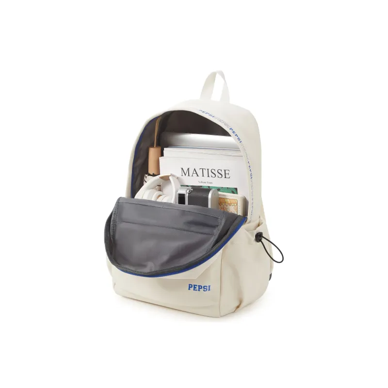 Pepsi Fabric Backpack Laptop Backpack Unisex Black/White-9