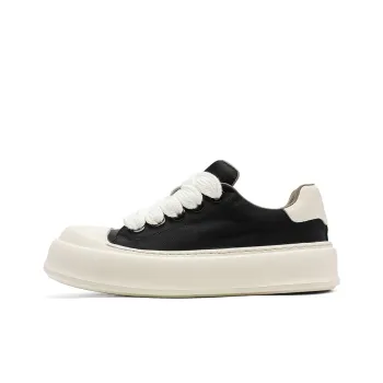 MODENGPAN Lightweight Breathable Height Increasing Low Top Skateboard Shoes Men's Black