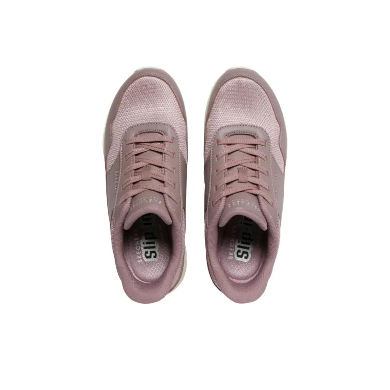 Skechers Uno Slip Resistant Rebound Low Top Casual Shoes Women's Light Purple-3