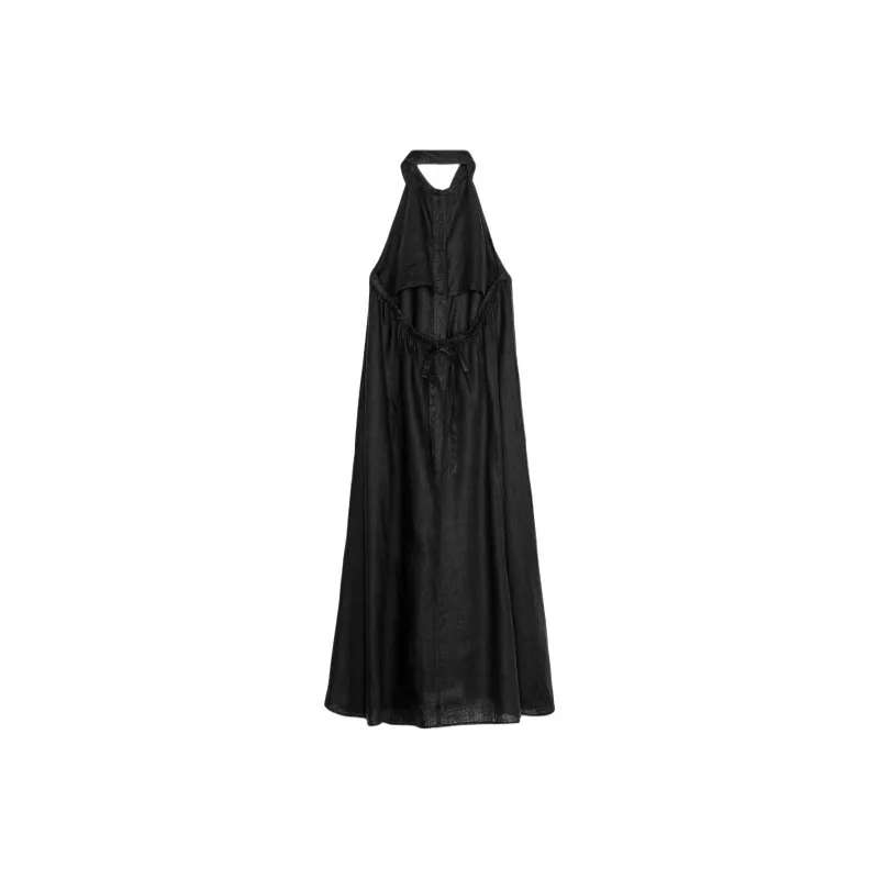 ZARA ZW Series Sleeveless Dress Women's Black-1