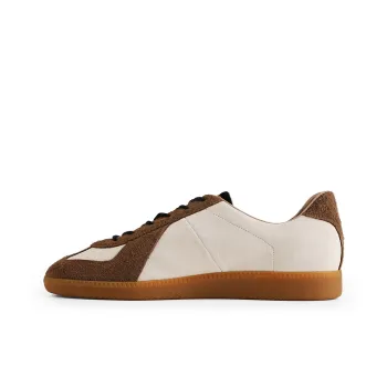 PANE Abrasion Resistant Slip Resistant Low Top Casual Shoes Unisex Brown White