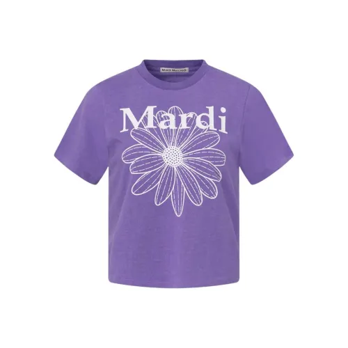 MARDI MERCREDI T Shirt Women's Dark Light Purple