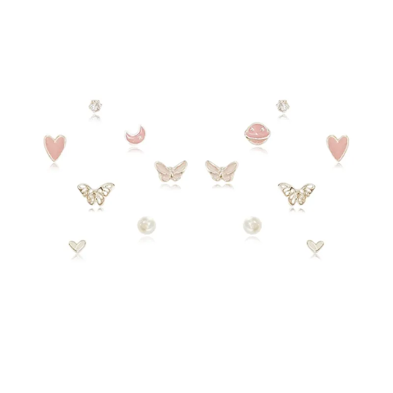 RINGLOVE 925 Sterling Silver Needle Stud Earrings Women's-0