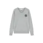 Light Gray Sweater Knitted Fabric Cardigan+S Letter Badge