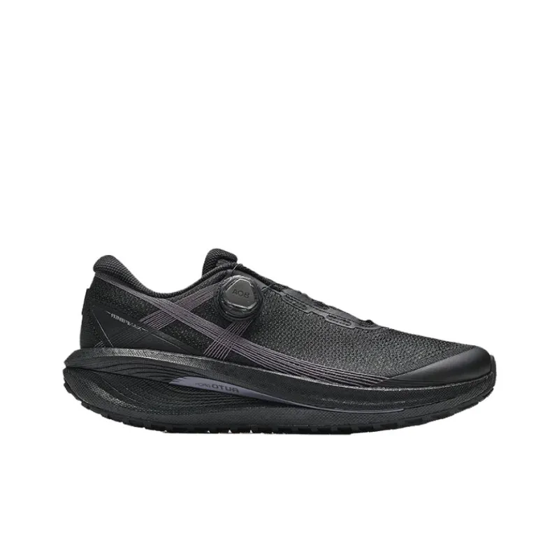 Anta Champion All Weather Series Cushioned Slip Resistant Low Top Casual Running Shoes Men's Black-1