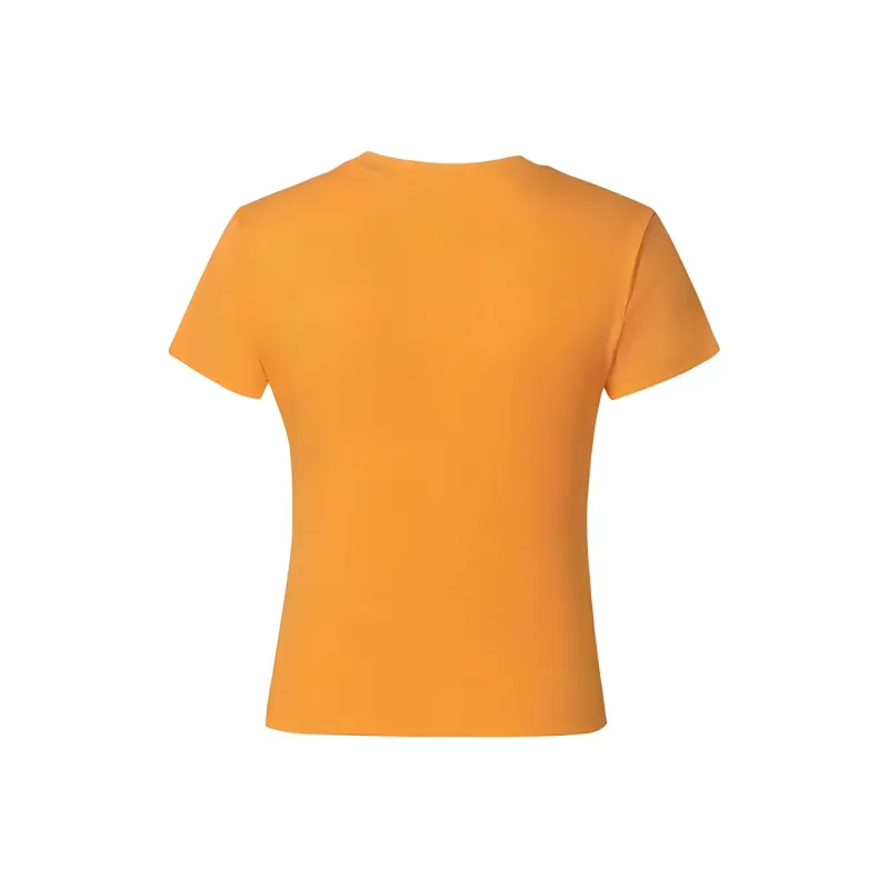 DOKZB Set in Sleeve T Shirt Women's Orange-1