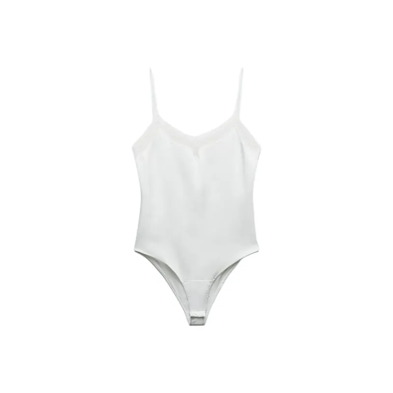 ZARA Trf Bodysuits Women's White-0