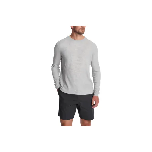 Vuori Waffle T Shirt Men's Gray/Light Heather Grey