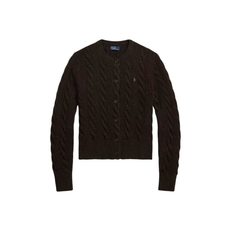 Polo Ralph Lauren Pony Embroidered Cable Knit Cardigan-0