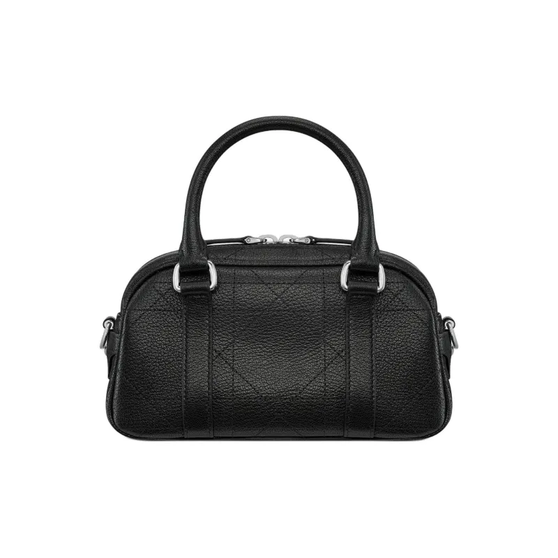 DIOR D Vibe East West Cotton With Cow Leather Handbag Micro Women's Black-2
