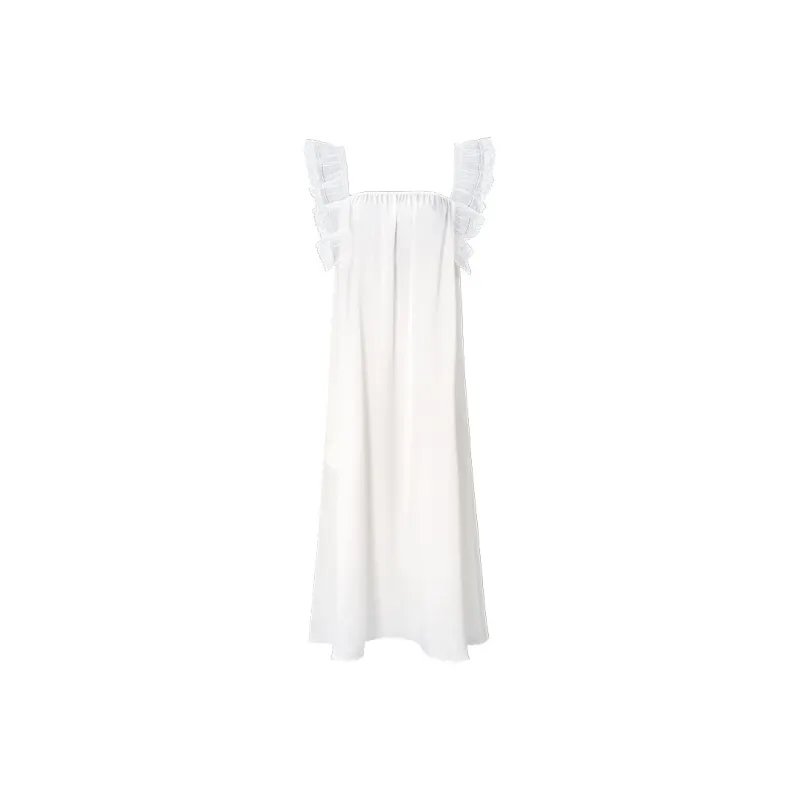 MANITO Nightgown Women's Pure Tea White-0