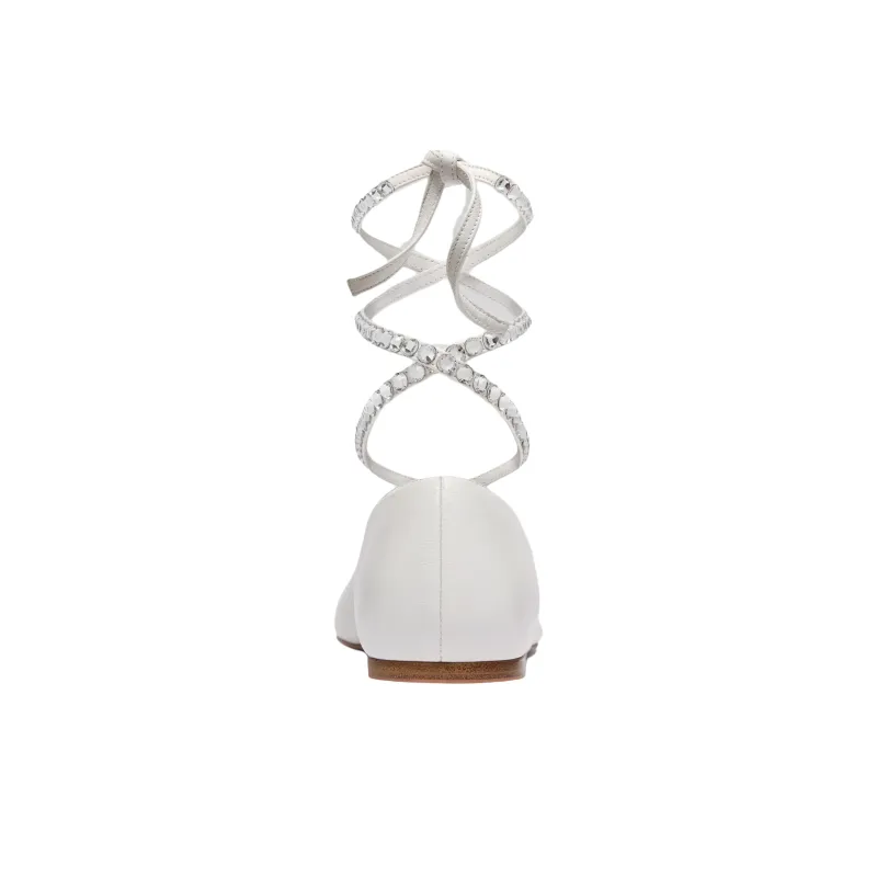 AMINA MUADDI Ane Casual Single Shoes Women's White-3
