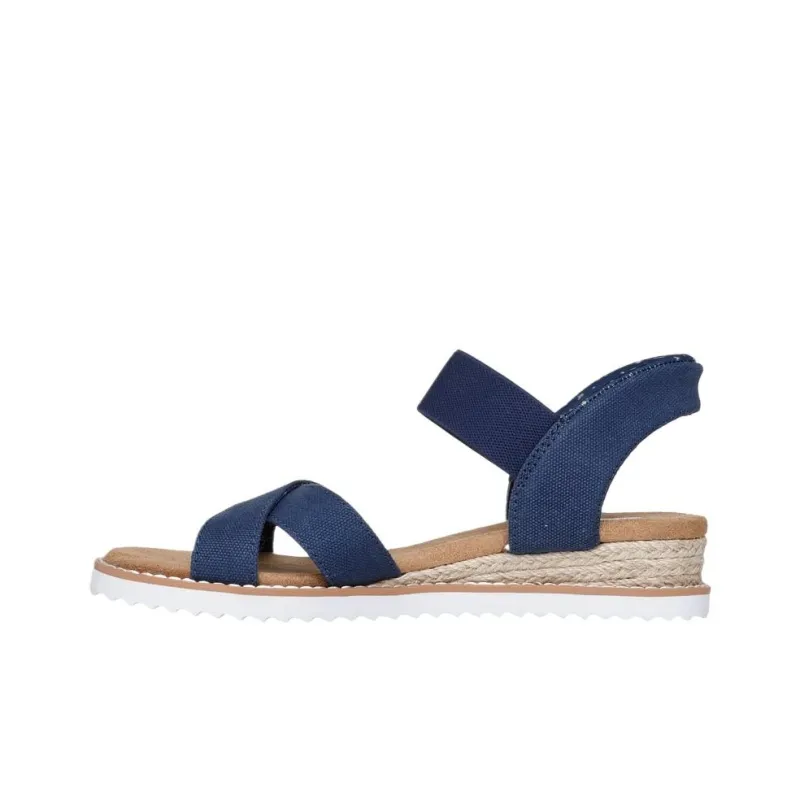 Skechers BOBS Desert Kiss Beach Sandals Women's Blue-4