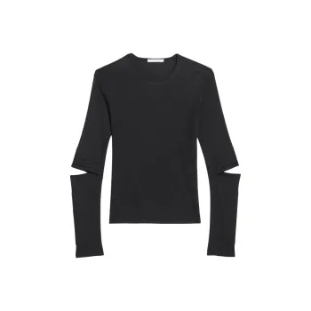 Helmut Lang Astro Crewneck Cut Out Top