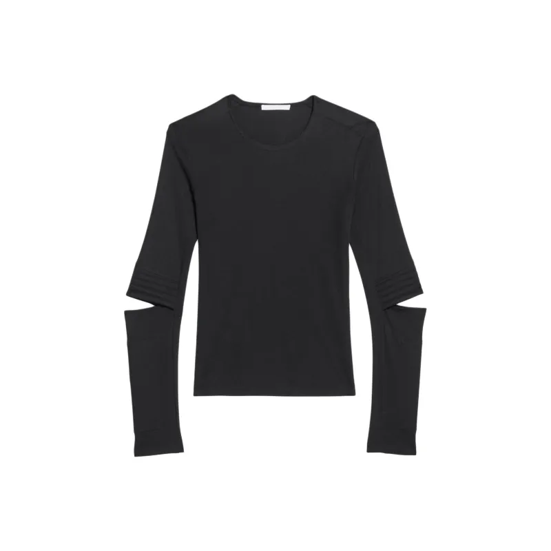 Helmut Lang Astro Crewneck Cut Out Top-0