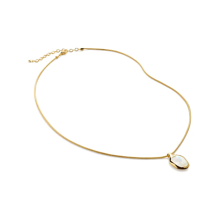 Monica Vinader, 925 Sterling Silver Necklaces Women's Gold-1