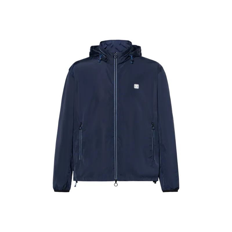 ARMANI EXCHANGE Logo Patch Zipped Jacket-0