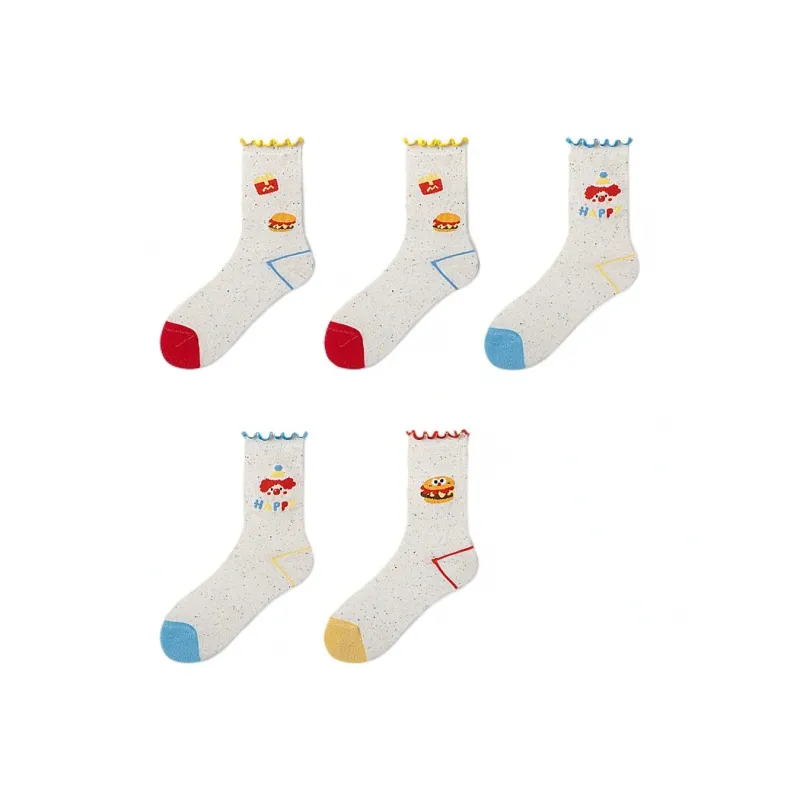 H YXIANG Mid Calf Socks Women's Combo Set-20