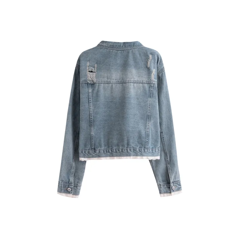Juden Choi Denim Jacket Women's Blue-1