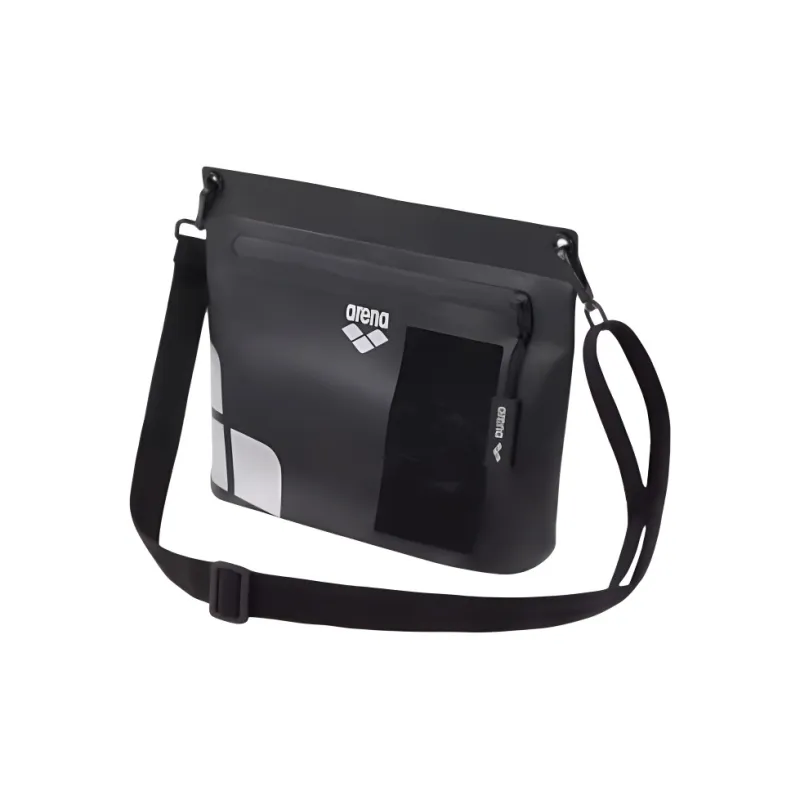 Arena Waterproof Fabric Crossbody Bag, Shoulder Bag Regular Unisex Black-1