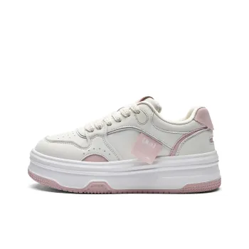 Kappa Back to Back Anti Slip Wear Resistant Low Top Skateboard Shoes Women's Milk Tea Pink